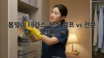봄맞이 테라스 청소, 셀프 vs 전문 업체 비교